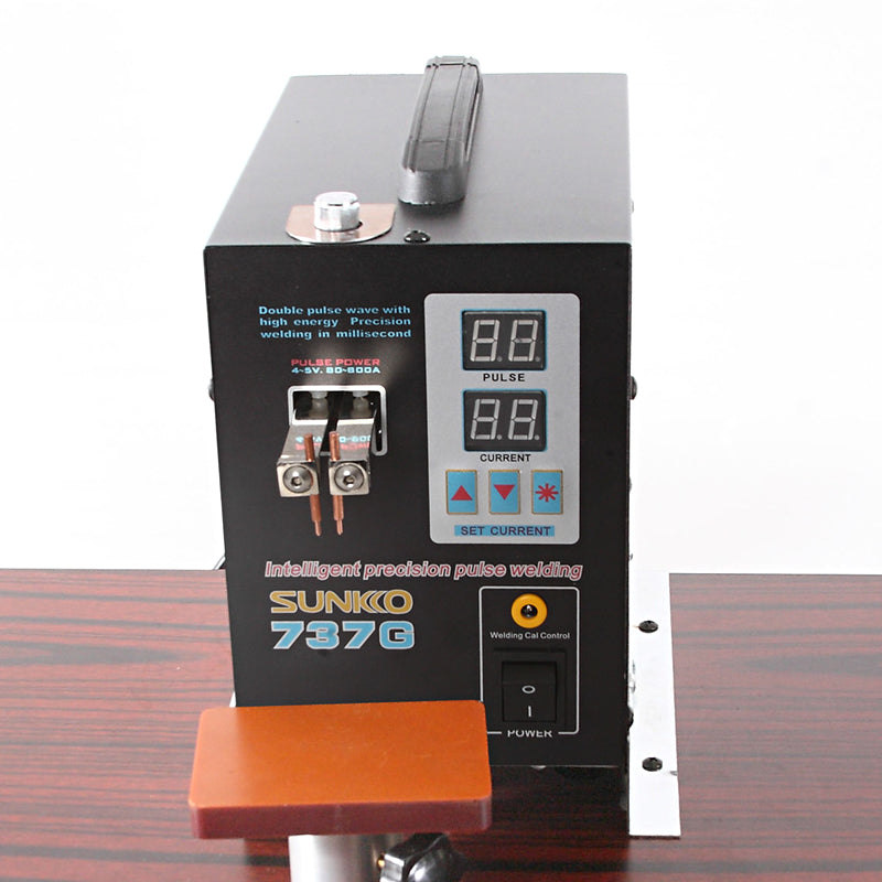 SUNKKO 737G Battery Spot welder 1.5kw LED light Spot Welding Machine for 18650 battery pack welding precision pulse spot welders