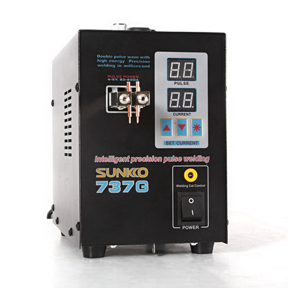 SUNKKO 737G Battery Spot welder 1.5kw LED light Spot Welding Machine for 18650 battery pack welding precision pulse spot welders