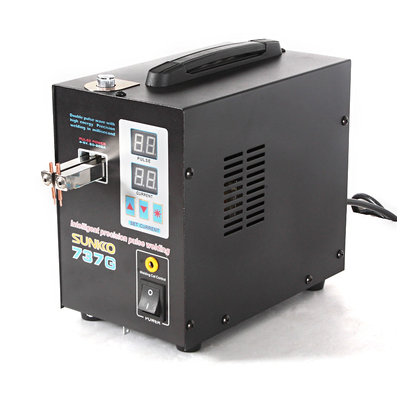 SUNKKO 737G Battery Spot welder 1.5kw LED light Spot Welding Machine for 18650 battery pack welding precision pulse spot welders