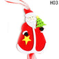 Santa Claus Christmas Hanging Pendants With Ribbon Xmas Tree Door Wall Hanging Drops New Year Christmas decorations Pendant