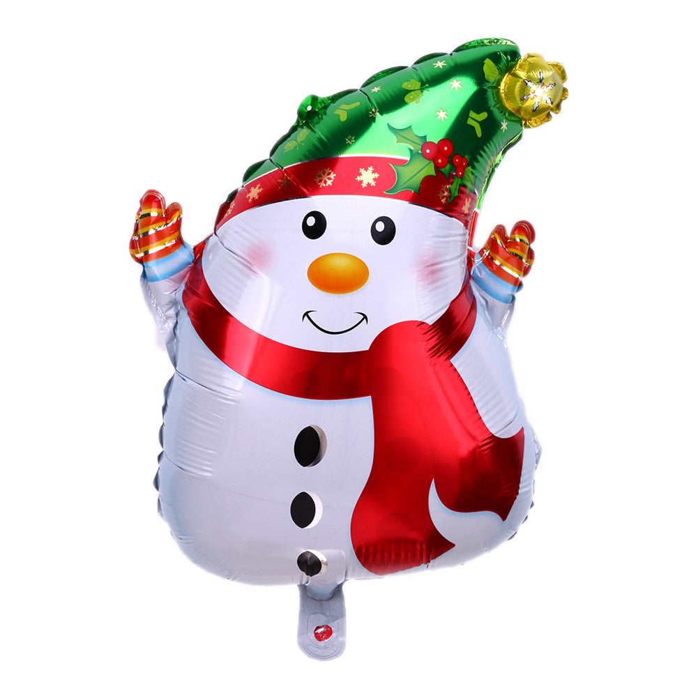 Santa Claus Snowman Helium Foil Balloon Christmas Tree Ball Aluminum Balloons Inflatable Birthday Wedding Party Xmas Decoration