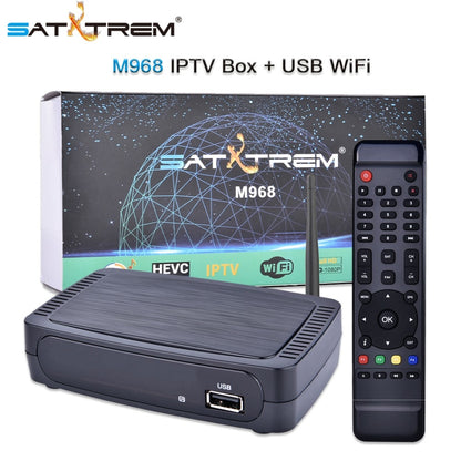 Satxtrem M968 IPTV HD Set Top Box OTT Internet TV Box Mag Box H.265 1080P+USB Wifi Mag250,Mag254,Mag256 Stalker Media Player