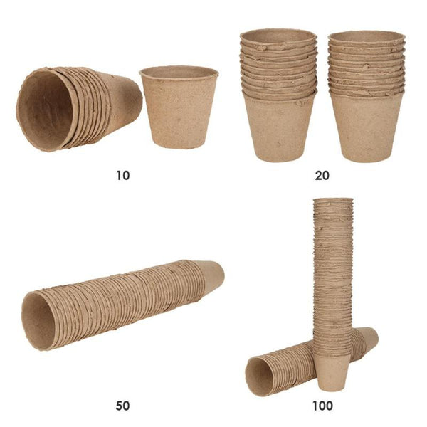 Seedling Trays Biodegradable Paper Pulp Pots Nursery Cups Plates Garden Supplies Environmental Degradable Paper No Pollution