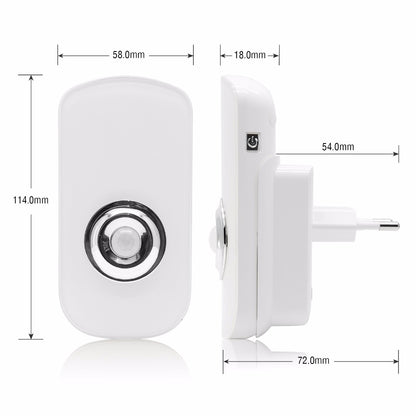 Sensky Wireless Rechargeable Motion LED Night Light with LED Flashlight wall lamp night light 3 in 1 design for Emergency