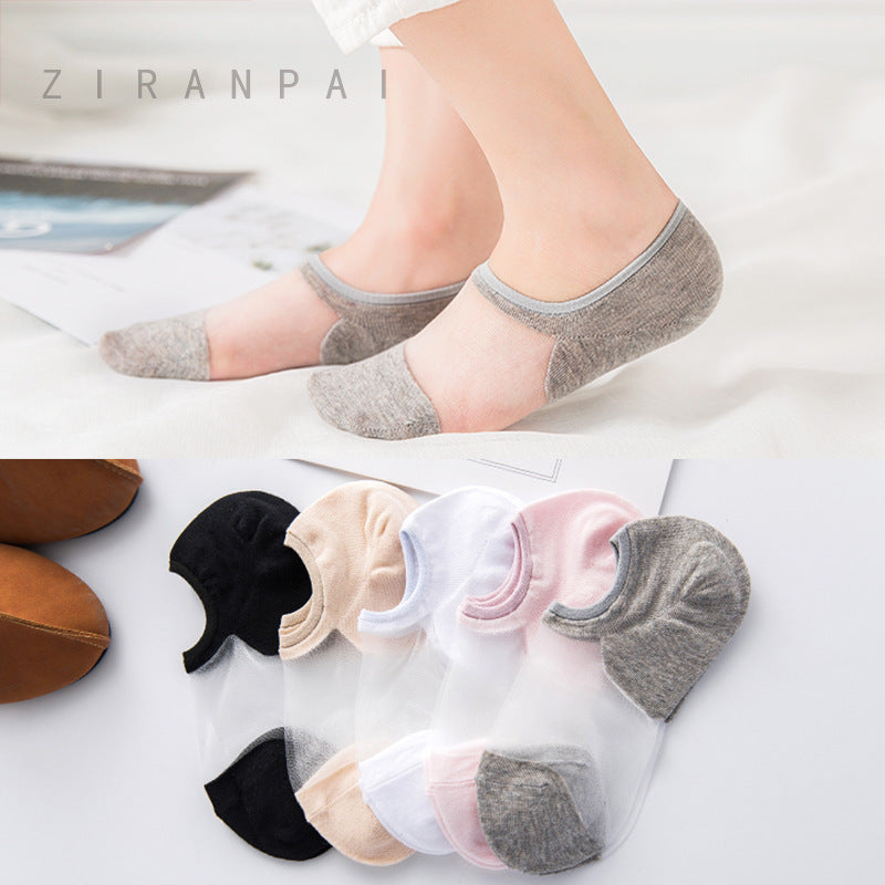 Sexy Lace Mesh Fishnet Socks Mixed Fiber Transparent Stretch Elasticity Ankle Net Yarn Thin Women Cool Socks 1pair=2pcs ws169