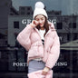 Short Winter Jacket Women Hooded Warm Jackets Coat Female Bat Sleeve Thick Outwear Winter Coat Women Ladies Parkas Pink Color