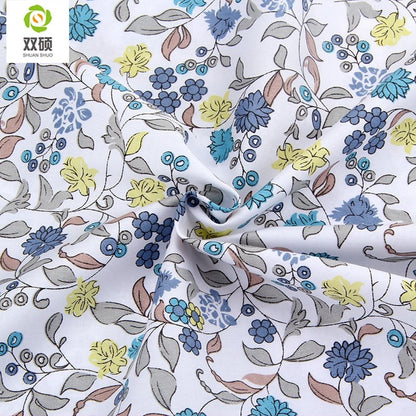 Shuanshuo New Flower Cotton Fabric Patchwork Tissue Cloth Of Handmade DIY Quilting Sewing Baby Dress Material 6pcs/lot