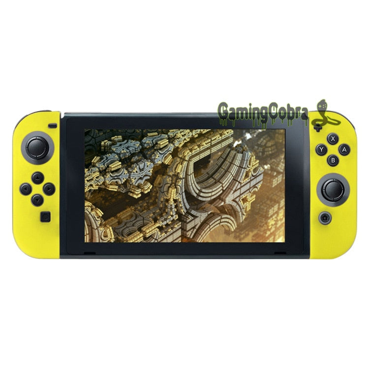 Silicone Cover Skins Antislip Case &amp; thumb Grip Stick for Nintendo Switch Yellow