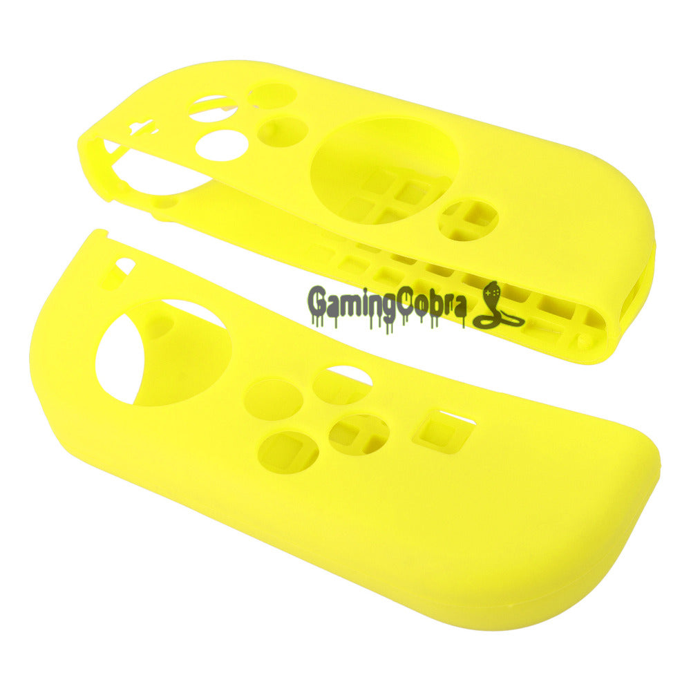 Silicone Cover Skins Antislip Case &amp; thumb Grip Stick for Nintendo Switch Yellow