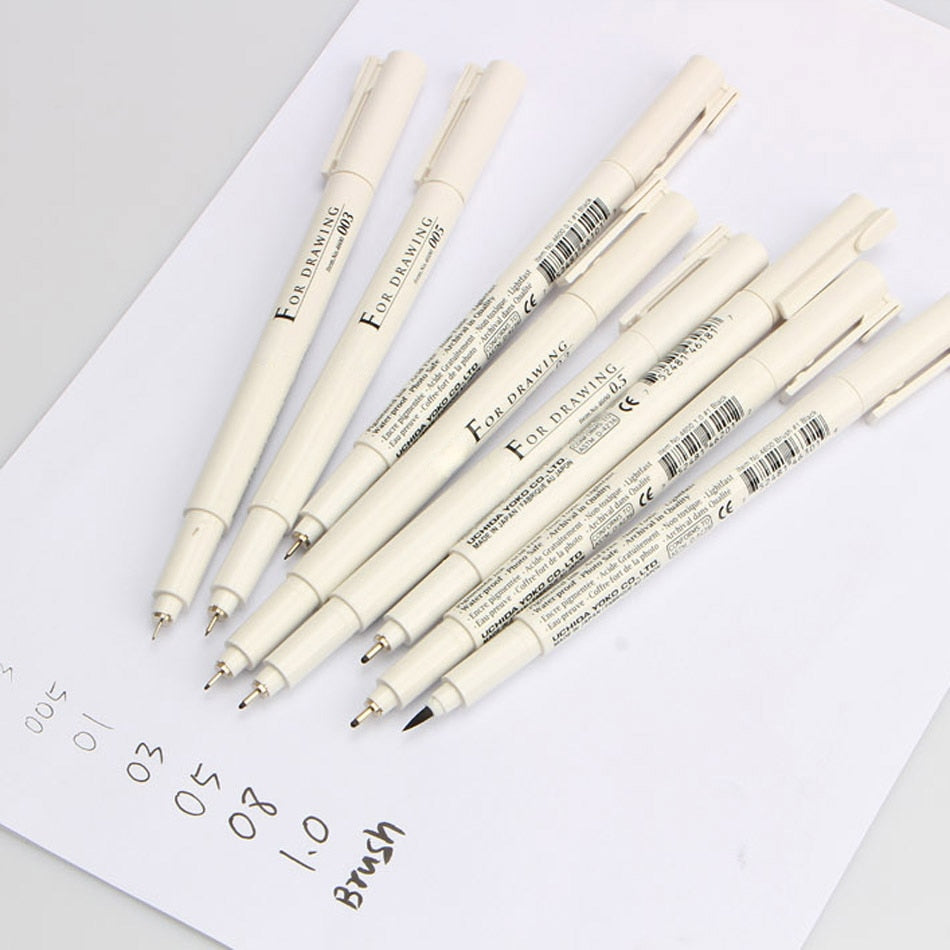 Sketch Liner/Brush 0.03mm/0.05mm/0.1mm/0.3/0.5/0.8/1.0mm Water Resistant Gundam Drawing Pen Design/Comic Painting Supplies