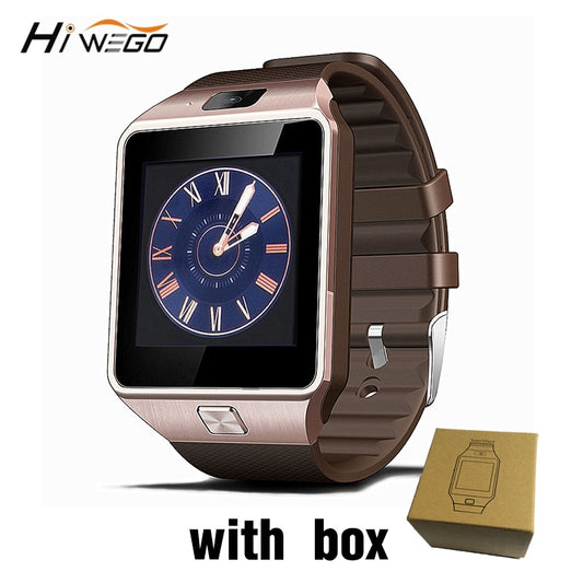 Smart Watch Clock With Sim Card Slot Push Message Bluetooth Connectivity Android Phone Better Than DZ09 Smartwatch Men Watch