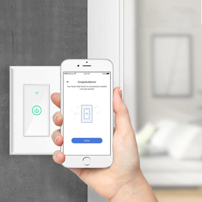 Smart Wi-Fi Wall Light Switch Alexa Google Assistant Supported Fit US CA Wall Switches Remote Control Timing Function