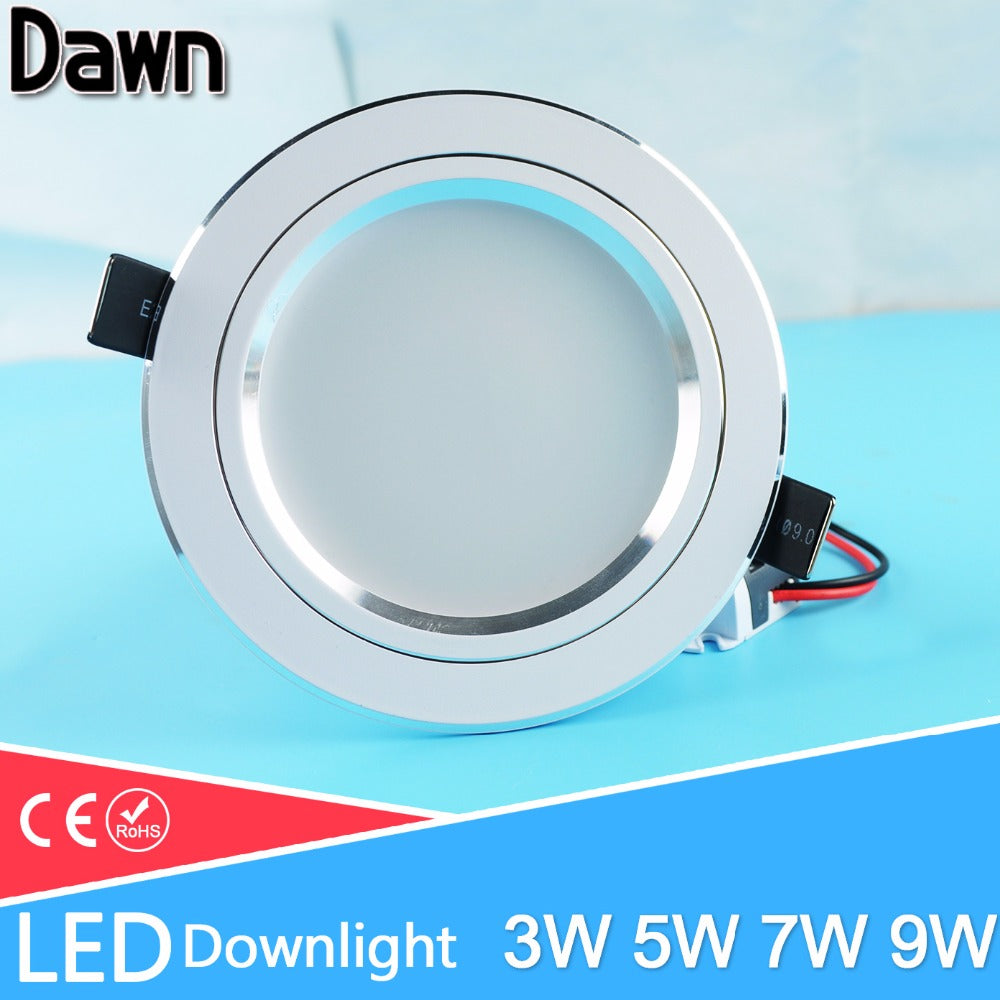 Soft Light 110~220v Thin LED Downlight 5w 7w 9w Showcase Light Brand Round Ceiling Recessed Light Cabinet Wall Down Lamp Kitchen