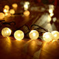 Solar LED Crystal Ball String Light 7M  Waterproof Fairy Lights Christmas Wedding Garland Garden Lawn Tree Outdoor Decoration