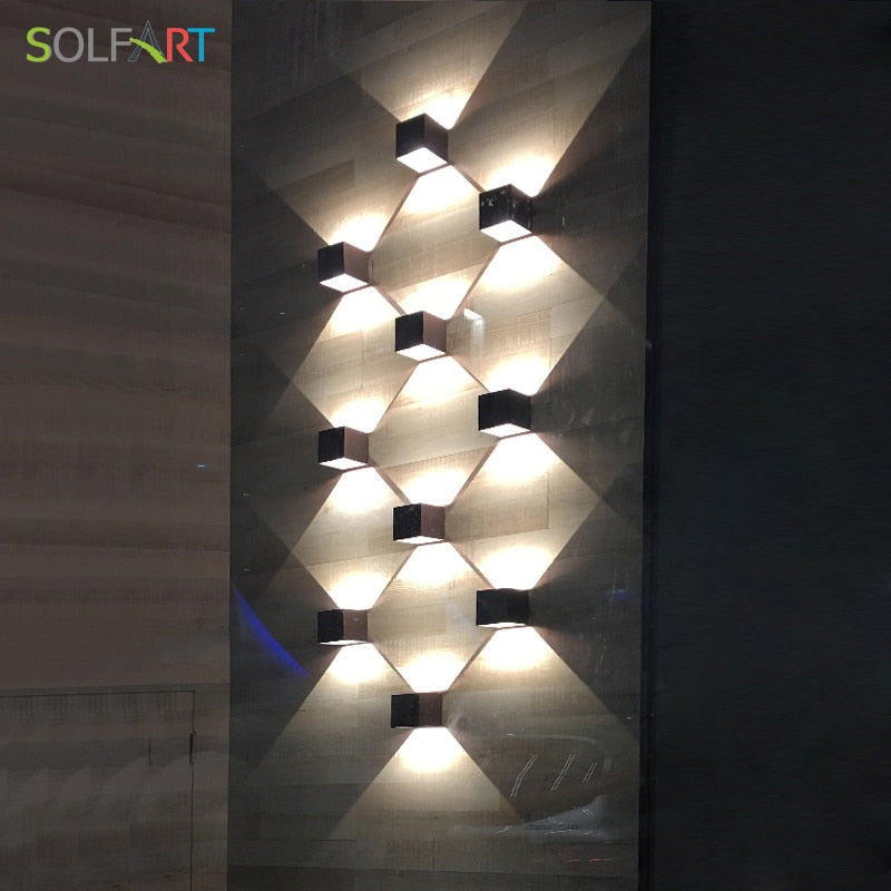 Solfart modern led sconce wall lights black shade wall light wooden shade modern led lighting fixture wall lights for home A310