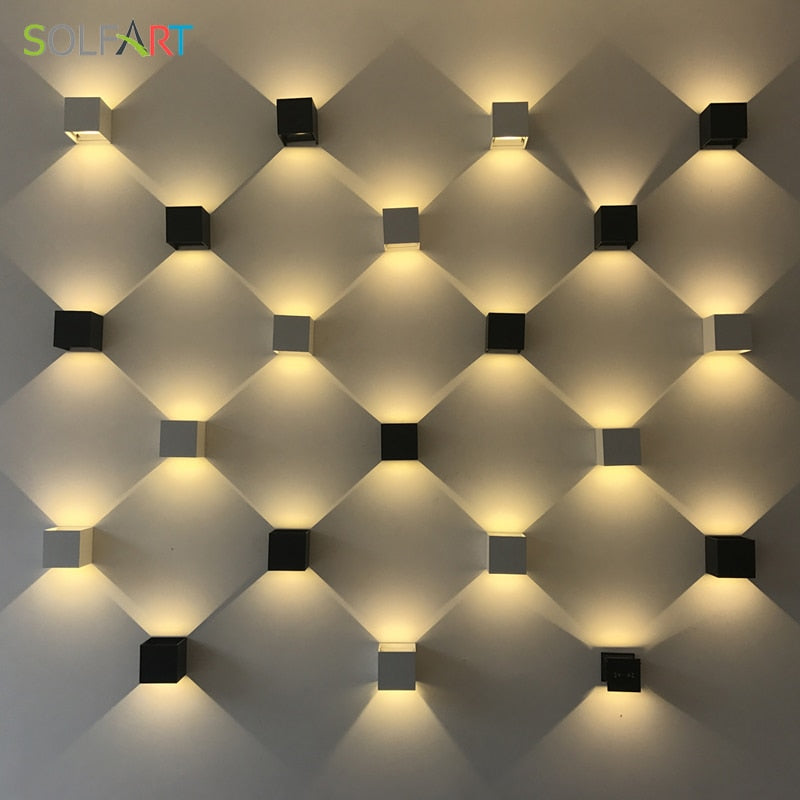 Solfart modern led sconce wall lights black shade wall light wooden shade modern led lighting fixture wall lights for home A310