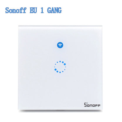 Sonoff T1 EU UK Smart WiFi RF 433/ APP / Touch Control Wall Light Switch 1 /2 /3 Gang 86 Type Wall Touch Switch Smart Home