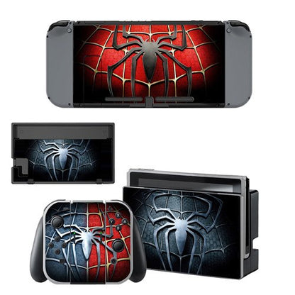 Spiderman Venom Decal Vinyl Skin Sticker for Nintendo Switch NS Console + Controller + Stand Holder Protective Skin Sticker