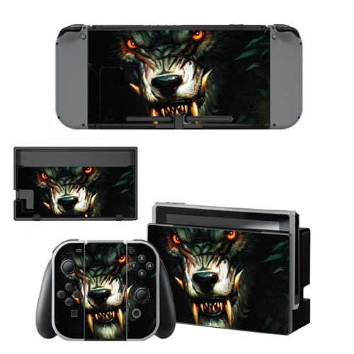 Spiderman Venom Decal Vinyl Skin Sticker for Nintendo Switch NS Console + Controller + Stand Holder Protective Skin Sticker