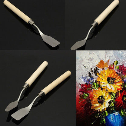 Stainless Steel Oil Knives Artist Crafts Spatula Palette Knife For Oil Painting Art Supplies