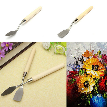 Stainless Steel Oil Knives Artist Crafts Spatula Palette Knife For Oil Painting Art Supplies