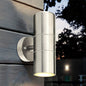 Stainless Steel Up Down Wall Light GU10 IP65 Double Outdoor Wall Light