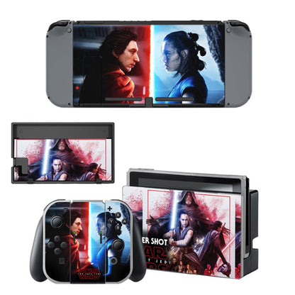 Star Wars Decal Vinyl Skin Sticker for Nintendo Switch NS Console + Controller + Stand Holder Protective Skin Sticker