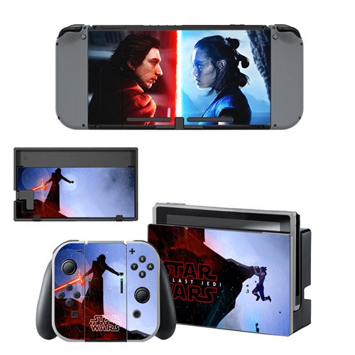 Star Wars Decal Vinyl Skin Sticker for Nintendo Switch NS Console + Controller + Stand Holder Protective Skin Sticker