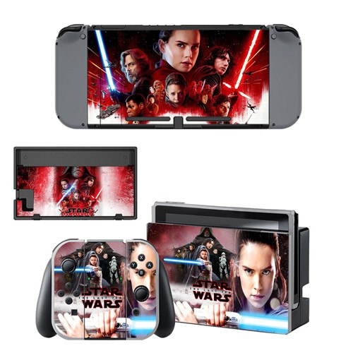 Star Wars Decal Vinyl Skin Sticker for Nintendo Switch NS Console + Controller + Stand Holder Protective Skin Sticker