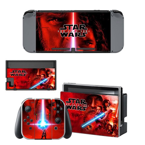 Star Wars Decal Vinyl Skin Sticker for Nintendo Switch NS Console + Controller + Stand Holder Protective Skin Sticker