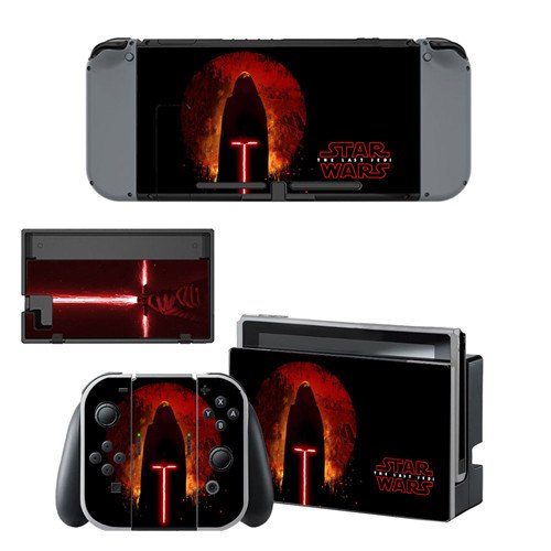 Star Wars Decal Vinyl Skin Sticker for Nintendo Switch NS Console + Controller + Stand Holder Protective Skin Sticker