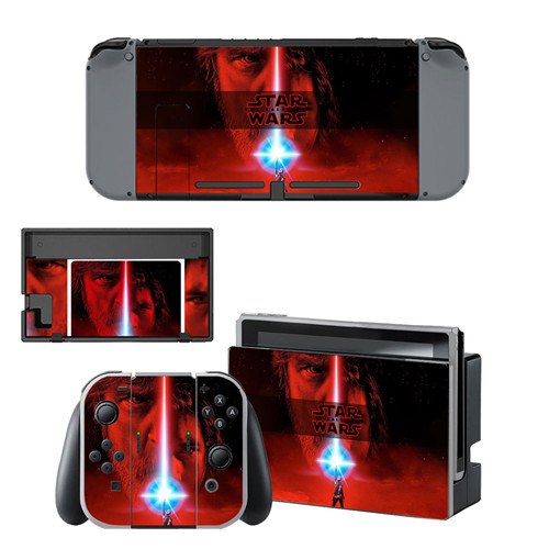 Star Wars Decal Vinyl Skin Sticker for Nintendo Switch NS Console + Controller + Stand Holder Protective Skin Sticker