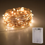 String Lights Micro Copper Light 10/20 LED CR2032/AA Battery Operated for Party Vase Gift Dress Bedroom Bikes Holiday Decoration