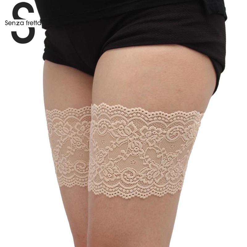 Summer Sexy Floral Lace Leg Warmers Sexy Lace Bowknots Women Thigh Socks with 2 Rows of None Slip Silicone Leg Warmers MLLBT001