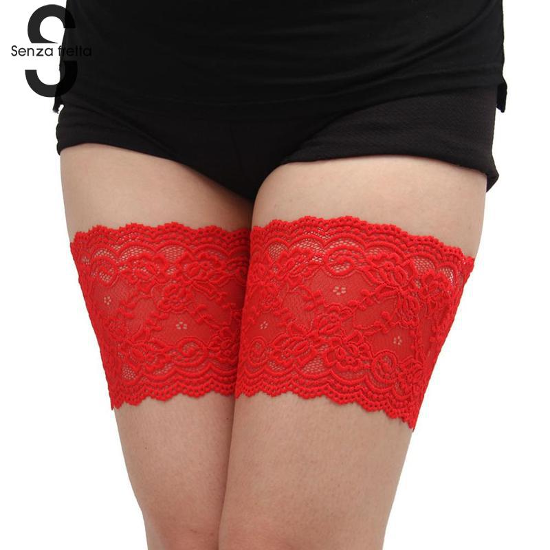 Summer Sexy Floral Lace Leg Warmers Sexy Lace Bowknots Women Thigh Socks with 2 Rows of None Slip Silicone Leg Warmers MLLBT001