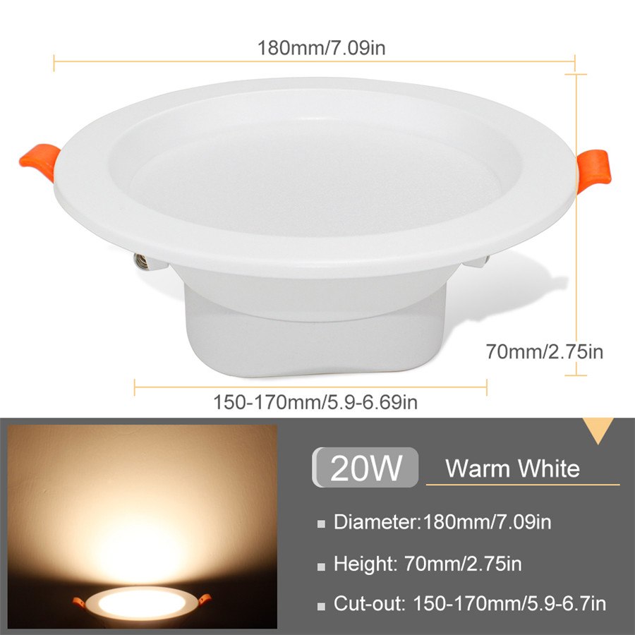 Super Bright Led Downlight Cob Spot Light 3W 5W 9W 12W 20W SMD 5730 Led Spot Light 220V Recessed Led Downlight For Home Lighting