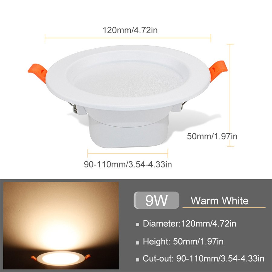 Super Bright Led Downlight Cob Spot Light 3W 5W 9W 12W 20W SMD 5730 Led Spot Light 220V Recessed Led Downlight For Home Lighting