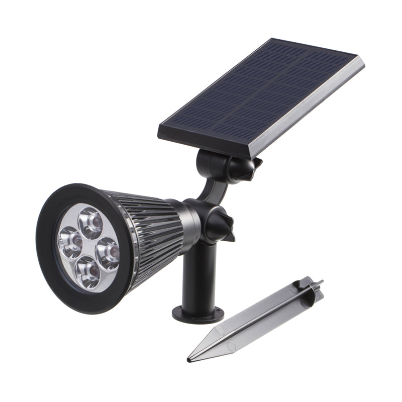 T-SUNRISE Solar Spotlight Adjustable Solar Powered Lamp 4/7 LED In-Ground Light Waterproof Landscape Wall Light Outdoor Garden