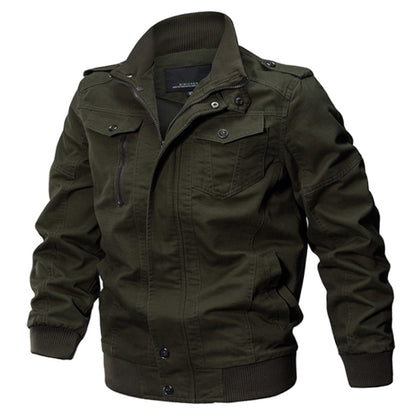 TACVASEN Military Jacket Men Winter Cotton Jacket Coat Army Men's Pilot Jacket Air Force Autumn Casual Cargo Jaqueta TD-QZQQ-009