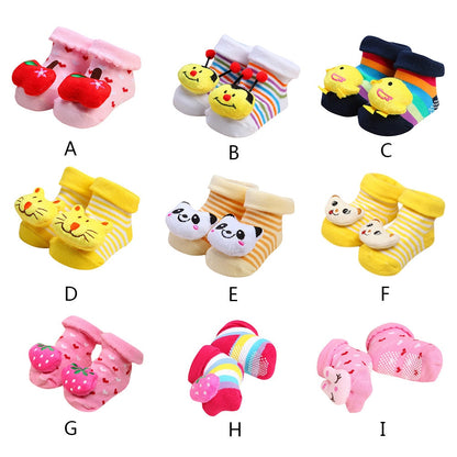 TELOTUNY baby socks anti slip Cartoon Newborn Baby Girls Boys Anti-Slip Sock                                        A801