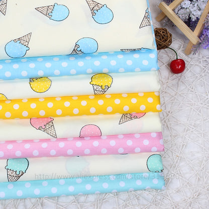 TIANXINYUE Ice cream fabric 95% Cotton Fabric quilting Baby Cloth Kids bedding patchwork tissue Textile Sewing fabric