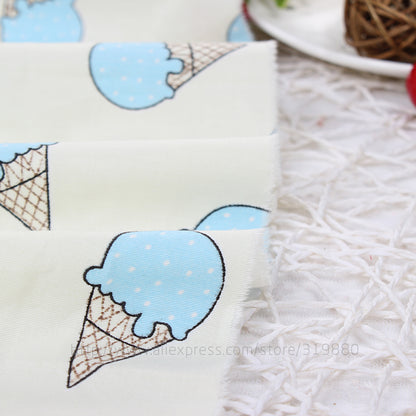 TIANXINYUE Ice cream fabric 95% Cotton Fabric quilting Baby Cloth Kids bedding patchwork tissue Textile Sewing fabric