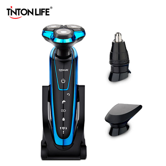 TINTON LIFE Men Washable Rechargeable Electric Shaver Electric Shaving Beard Machine Razor Rechargeable