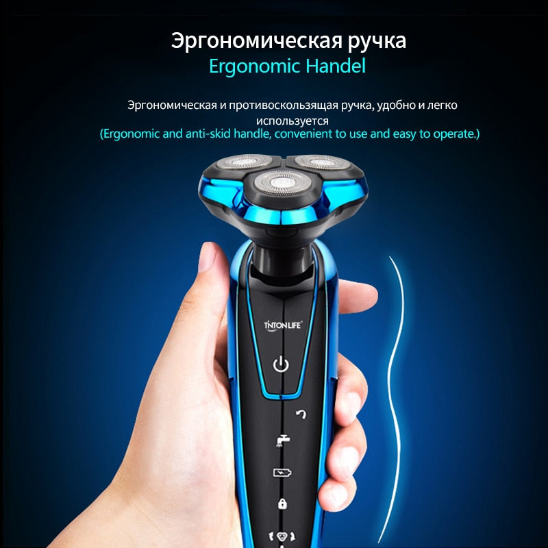 TINTON LIFE Washable Rechargeable Electric Shaver Electric Shaving Men Beard Shaving Machine Razor Rechargeable