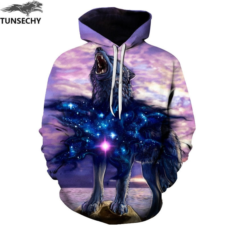 TUNSECHY Anime Hoodies Dragon Ball Z Pocket Hooded Sweatshirts Goku 3D Digital printing Men Women Long Sleeve New Hoodie