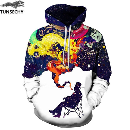 TUNSECHY Anime Hoodies Dragon Ball Z Pocket Hooded Sweatshirts Goku 3D Digital printing Men Women Long Sleeve New Hoodie