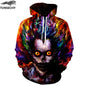 TUNSECHY Anime Hoodies Dragon Ball Z Pocket Hooded Sweatshirts Goku 3D Digital printing Men Women Long Sleeve New Hoodie