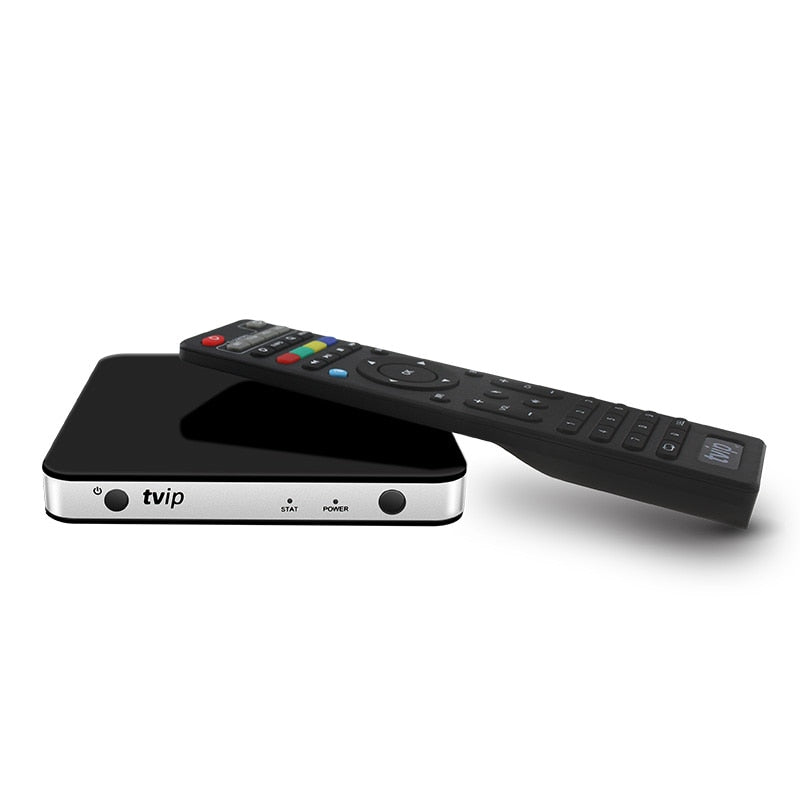 TVIP 605 Smart TV Box 2.4GHZ Wifi Super Clear Double OS Linux4.4 Or Andro Support H.265 1920x1080 Quad Core TVIP605 Set Top Box