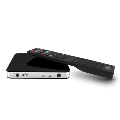 TVIP 605 Smart TV Box 2.4GHZ Wifi Super Clear Double Os Linux4.4 Or Andro Support H.265 1920x1080 Quad Core TVIP605 Set Top Box