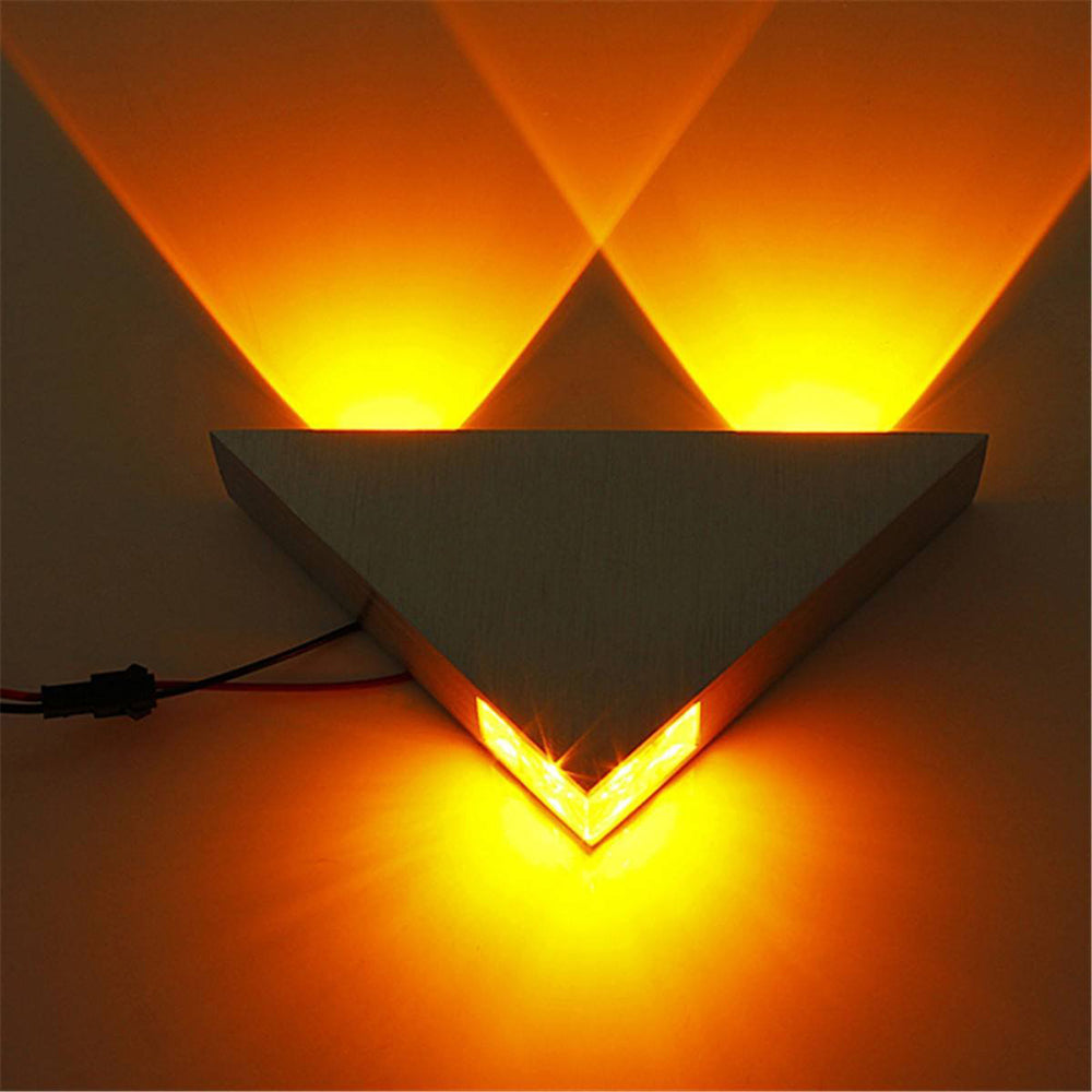 Tanbaby 3W Aluminum Triangle led wall lamp AC85-265V high power led Modern Home lighting indoor and outdoor decoration light